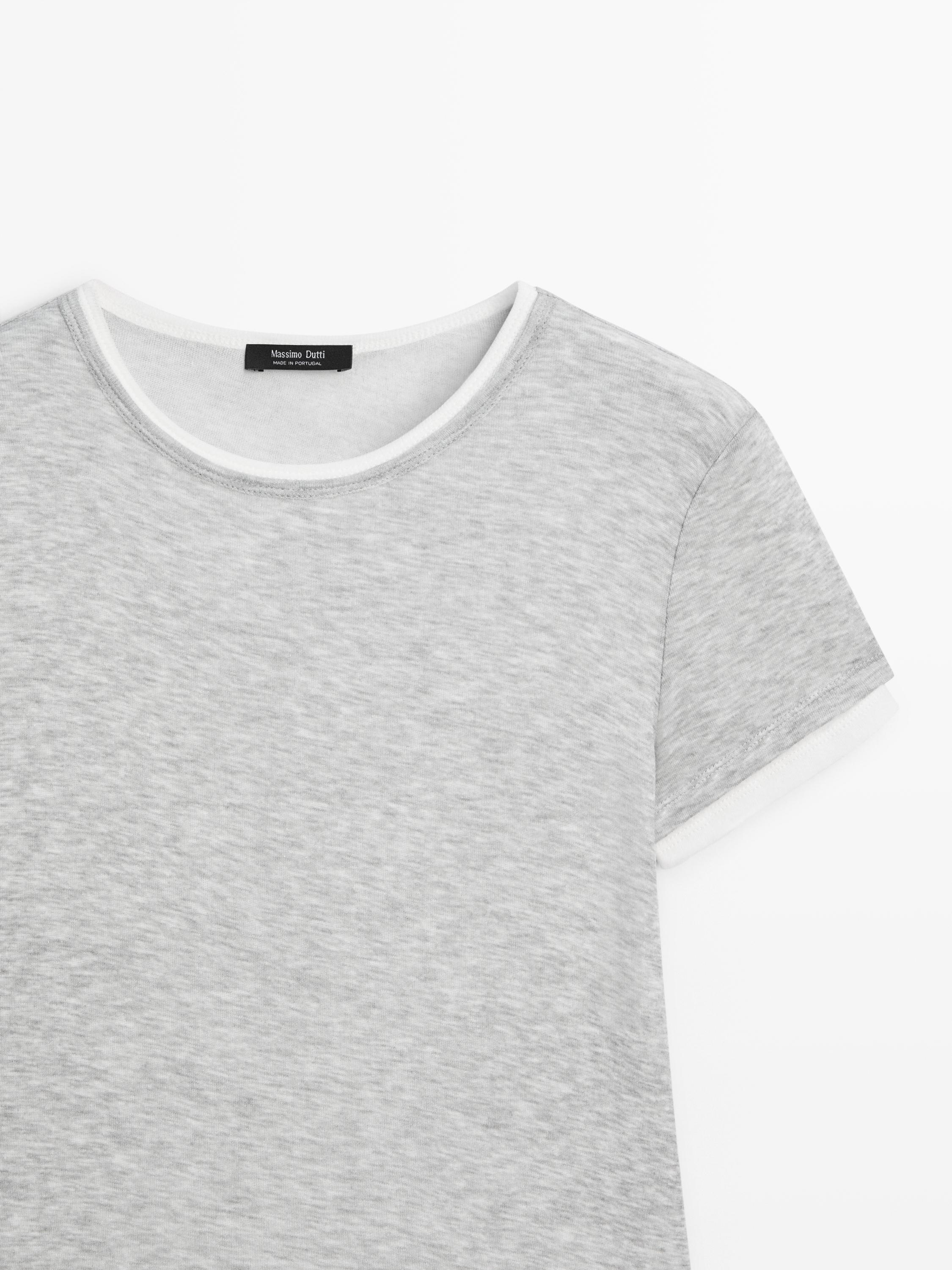 T-shirt à manches courtes double finition